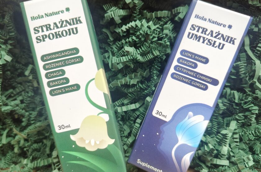 Suplementy zdrowia dwa opakowania w kartonikach - Strażnik Spokoju i Strażnik Umysłu